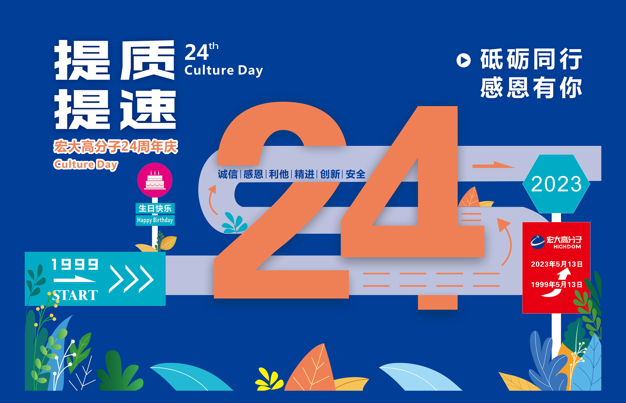 砥礪同行，感恩有你 | 宏大高分子24周年